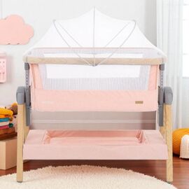 Pătuț pentru bebeluși KIKKABOO Nanna, Pink