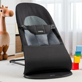 Balansoar BABYBJORN Balance Soft, Negru/Gri închis