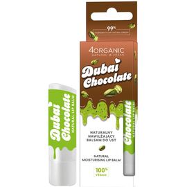 Бальзам для губ 4ORGANIC, Веганский, Шоколад Дубай, 5 г