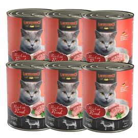 Консервы для кошек LEONARDO Beef, 800 г х 6 шт