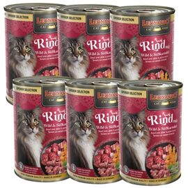 Консервы для кошек LEONARDO SUPERIOR SELECTION Beef & venison & potato, 400 г х 6 шт