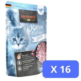 Паучи для кошек LEONARDO Kitten, 85 г х 16 шт