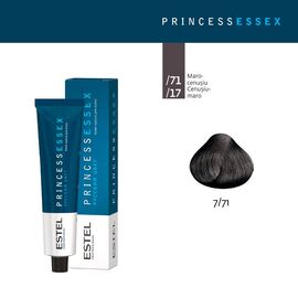 Vopsea de par ESTEL Essex 7/71 Castaniu maroniu-gri, 60 ml