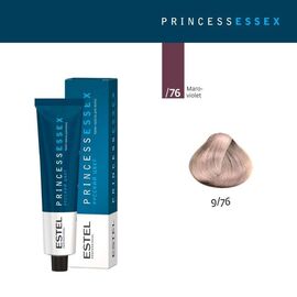 Vopsea de par ESTEL Essex 9/76 Blond maroniu-violet, 60 ml