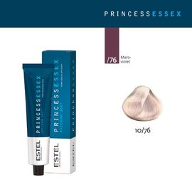 Vopsea de par ESTEL Essex 10/76 Blond deschis maroniu-violet, 60 ml