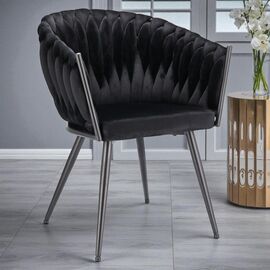 Премиум стул JUMI Molto, 85x58x62 см, Чёрный