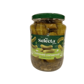 Огурцы консервированные Selecta Gusto, 650 г