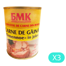 Carne de pui BMC "Firmennoe" In jeleu, 350g, Set 3 buc