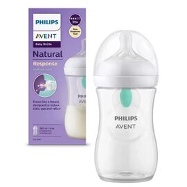 Biberon pentru hranire AVENT Anti-Colic de la 1 luna, din plastic, 260 ml