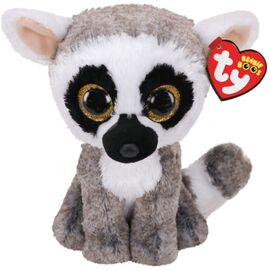 Jucărie moale TY Lemur Linus Beanie Boos, 15 cm