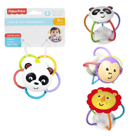 Zornaitoare FISHER PRICE, Animalut, cu dentitie, in asortiment