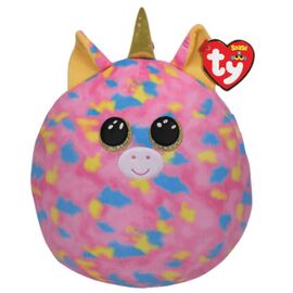 Мягкая игрушка TY Розовый единорог Fantasia Squishy Boos, 22 см