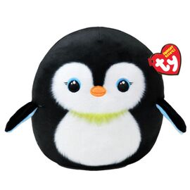 Мягкая игрушка TY Пингвин Neve Squishy Beanies, 25 см