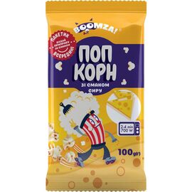Pop-corn BOOMZA, Cu cașcaval, Pentru microunde, 100 g, 1/20