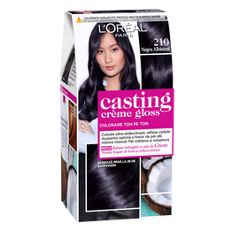 Vopsea pentru păr L'ORÉAL Casting Creme Gloss, 210 Negru Perlat, 120 ml
