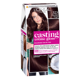 Vopsea pentru păr L'ORÉAL Casting Creme Gloss, 323 Negru Ciocolată, 120 ml
