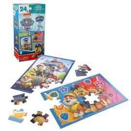 Serie de puzzle-uri SPIN MASTER, “Patrula Cățelușilor”, 2 în 1, 24 de piese