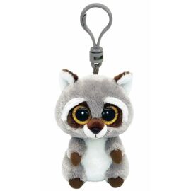 Брелочек TY Енот OAKIE, 12 см, (Beanie Babies clip)