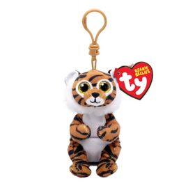Брелочек TY Тигр CLAWDIA, 12 см, (Beanie Babies clip)