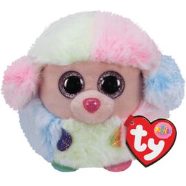 Pudelul TY RAINBOW, 10 cm, (Beanie Balls)