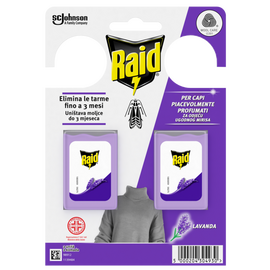 Gel RAID împotriva moliilor cu aromă de lavandă, 2 bucăți