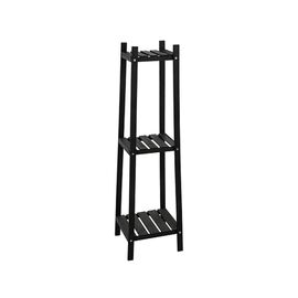 Этажерка H&S, из дерева, 3 уровня, 30х30х108 cm, черный