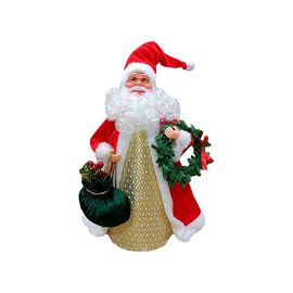 Дед Мороз CHRISTMAS, Музыкальный, 30 см, Red&Gold