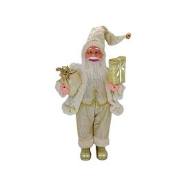 Дед Мороз CHRISTMAS, С подарками, 45 см, Golden
