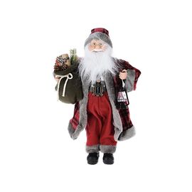 Дед Мороз CHRISTMAS, С фонарем, мешком и подарками, 57 см
