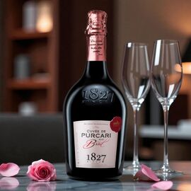 Vin spumant PURCARI Cuvee de Purcari, rose, brut, 750ml