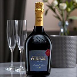 Vin spumant PURCARI Grand Cuvee de Purcari, cu cutie suvenir, alb, extra brut, 750ml