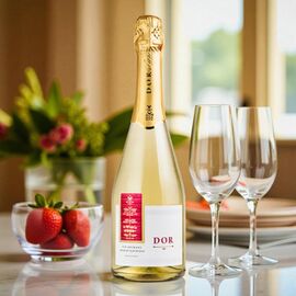 Vin spumant DOR Muscat, alb, dulce, 750ml