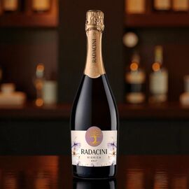 Вино игристое RADACINI Viorica, брют, белое, 750 мл