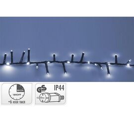 Огни новогодние "Нить-водопад" 360LED (250 белый/110 белый), 5 м, таймер