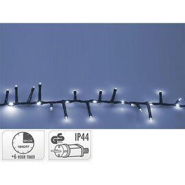 Огни новогодние "Нить-водопад" 1410LED (1000 белый/410 белый), 20 м, таймер