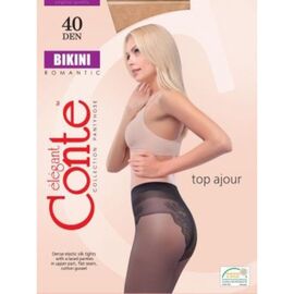 Colanti pentru femei CONTE BIKINI, 40 den, Natural  2