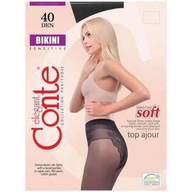Colanti pentru femei CONTE BIKINI, 40 den, Nero 3