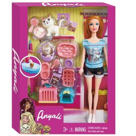 Игровой набор ESSA TOYS, Кукла, С набором для домашних животных