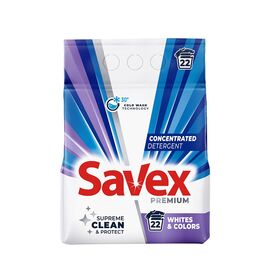 Стиральный порошок SAVEX Premium Whites Colors, 1.8 к, 22 стирки