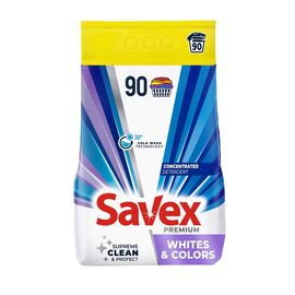 Стиральный порошок SAVEX Premium Whites Colors, 7.2 кг, 90 стирок