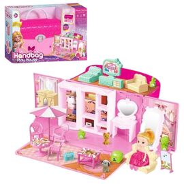 Игровой набор ESSA TOYS Кукольный домик + аксессуары, Серия Play House Handbag