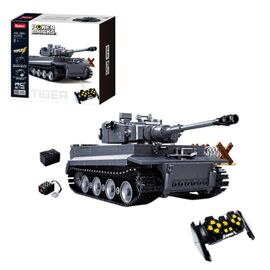 Set de constructie SLUBAN Tanc Tigru, 814 de piese