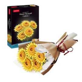 Puzzle 3D CUBICFUN Buchet de flori – Floarea soarelui, 180 piese