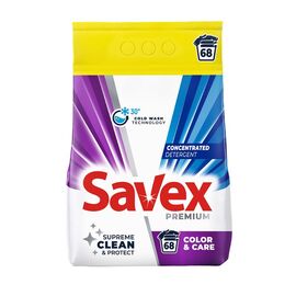 Стиральный порошок SAVEX Premium Color Care, 5.5 кг, 68 стирок
