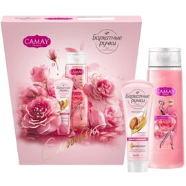 Набор CAMAY + БАРХАТНЫЕ РУЧКИ Красота и уход (Гель для душа 250 мл, Крем для рук 80 мл)