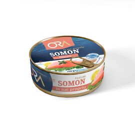 Филе атлантического лосося ORA, В собственном соку, 200 г