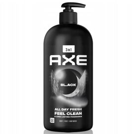 Гель для душа и шампунь AXE BLACK, 900 мл