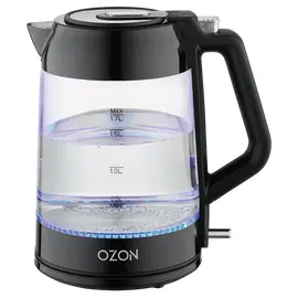 Электрочайник OZON EKC-1705A-GS, Black