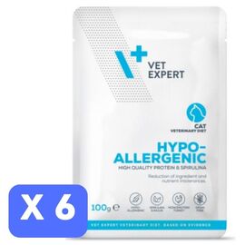 Set Hrana umeda pentru pisici VET EXPERT Diet Hypo-alergenic, 100 g х 6 buc