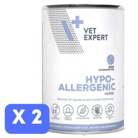 Набор Влажный корм VET EXPERT Diet Hypoallergenic для взрослых собак, конина, 400 г х 2 шт